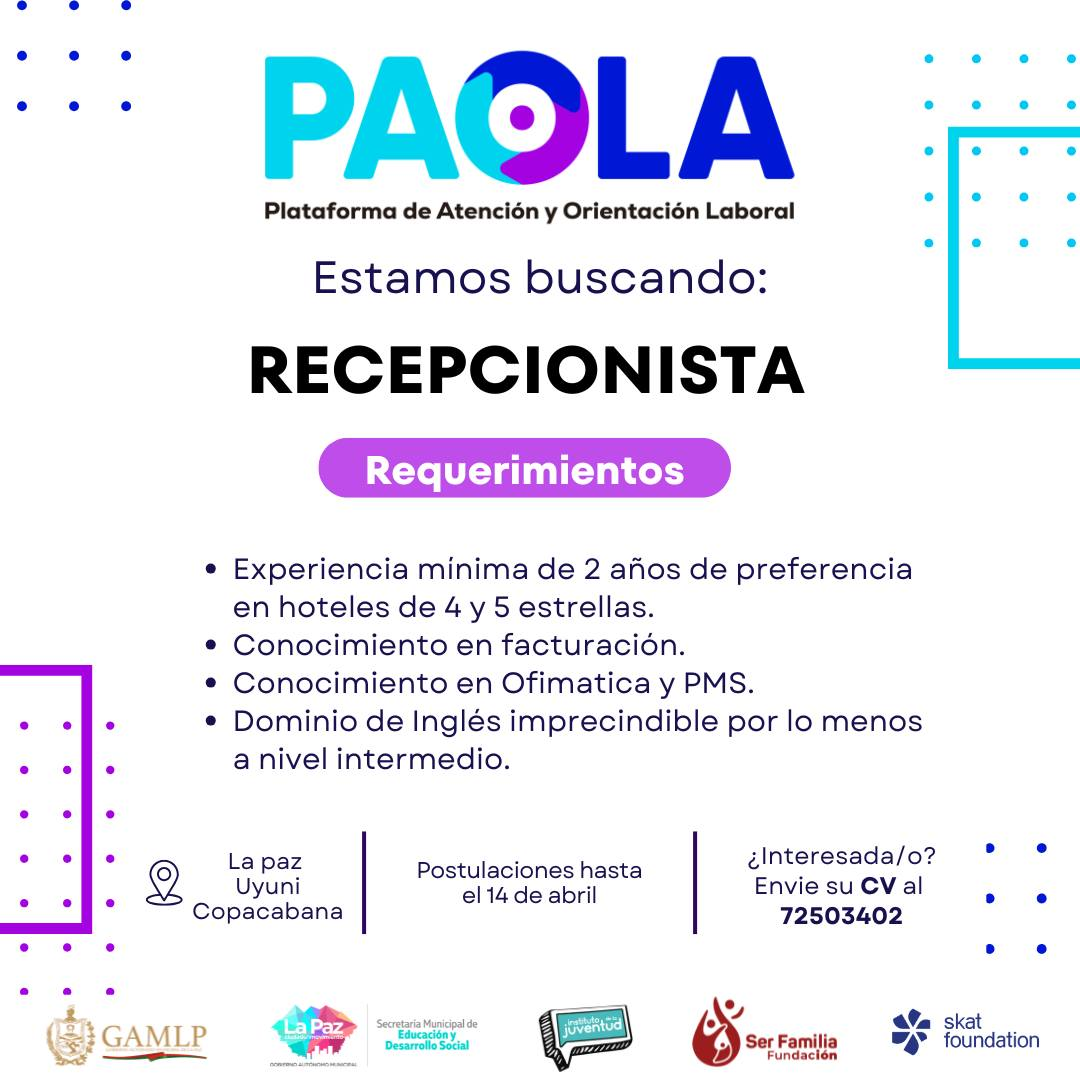 RECEPCIONISTA