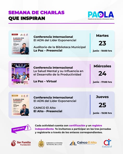 semana de charlas